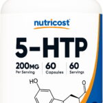 Nutricost 5-HTP 200mg Supplement, 60 Capsules (5-Hydroxytryptophan)