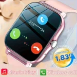 1.83 ''الرياضة ساعة ذكية اللياقة البدنية ساعة مراقبة الصحة مقاوم للماء Smartwatch اللاسلكية دعوة الساعات للرجال النساء IOS Xiaomi 2024