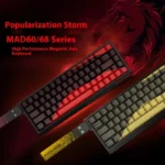 FGG Madlions Mad 60/68 لوحة المفاتيح الميكانيكية HE مفتاح مغناطيسي 61/68 مفاتيح الألعاب RGB السلكية الرياضة الإلكترونية قابلة للتبديل السريع حسب الطلب