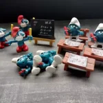 Super Smurfs Teacher Papa Smurf Chalkboard Student Desk 40220 40224