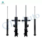 Set 4 Front Suspension Strut Assembly-Rear Shock Absorber For 2014-2018 KIA Soul