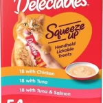 54 Ct Hartz Delectables Squeeze Up Variety Interactive Lickable Wet Cat Treats