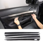 Carbon Fiber Interior Door panel Trim Sticker Fits 4-Doors Infiniti G25 G35 G37
