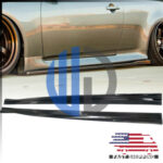 For 2008 2009 2010 2011 2012 2013 Infiniti G37 Coupe Carbon Fiber Side Skirts