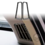 Real Carbon Fiber A-pillar Air Vent Outlet Cover For Infiniti G25 G35 G37 Q60