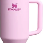 Stanley Quencher H2.0 Tumbler with Handle and Straw 40 oz | Flowstate 3-Position Lid | Cup Holder Compatible for Travel | Insulated Stainless Steel Cup | BPA-Free | Cherry Blossom