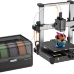 Anycubic Kobra 3 Combo Without Filament, Multicolor 3D Printer Smart Print in 4 Colors with Anycubic ACE Pro, Max 600mm/s Speed 4.3-inch Adjustable Screen, Filament Drying at All Times, 250x250x260mm