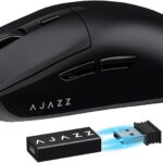 A.JAZZ AJ139 G Pro 4K Wireless Gaming Mouse Ultra-Lightweight with Dual Mode-Type C Wired/2.4Ghz USB Receiver up to 26000DPI 6 Programmable Button Ergonomic Symmetric for PS4 Xbox PC Mac Gamer(Black)