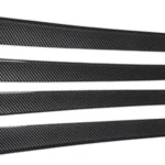 Car Interior Door Panel Decoration Strip Trim Moulding Sticker Compatible with Infiniti G37 G25 Q40 EX35 2010-2013 ABS Carbon Fiber