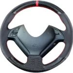 DIY Carbon Fiber Steering Wheel Covers for Infiniti G37 2008-2013 / G25 EX35 EX25 EX37 Q60 2014 QX50 Q40 IPL G G35 Sport 15 inches Stitching Leather Interior Accessories