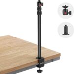 SmallRig Camera Desk Mount Table Stand, Adjustable Light Stand 15"-35", Tabletop C Clamp for DSLR Camera, Ring Light, Live Streaming, Photo Video Shooting