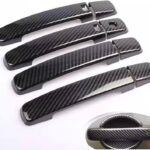 Toworldit 8pcs/Set ABS Exterior Door Handle Decoration Trim Cover Compatible with Infiniti G25 G37 2008-2013 (with Intelligent Sensing, Carbon Fiber Grain)