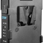 زدتي شاحن بطارية ذكي مزدوج القناة بقفل على شكل V لبطارية التثبيت على شكل V