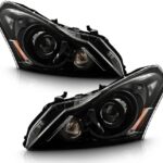 ACANII - For [HID/Xenon Model] 2010-2013 Infiniti G37 / 11-12 G25 Sedan Black Projector Headlights Headlamps Left+Right