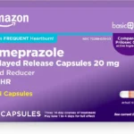 Amazon Basic Care Omeprazole Delayed Release Mini Capsules 20 mg, Acid Reducer, 24HR Heartburn Relief, 42 Count Pack