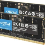 Crucial 32GB DDR5 RAM Kit (2x16GB), 5600MHz (or 5200MHz or 4800MHz) Laptop Memory 262-Pin SODIMM, Compatible with Intel Core and AMD Ryzen 7000, Black - CT2K16G56C46S5