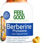 Berberine - High Absorption - 2200mg Equivalent - Herbal Supplement - Lower Blood Glucose - Helps Cholesterol - 60 Capsules