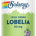 SOLARAY Lobelia Aerial 50mg | Healthy Respiratory and Bronchial Function Support | Ginger Root for Added Lung Support | Non-GMO & Vegan | 100 VegCaps