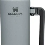 Stanley Classic Legendary Vacuum Bottle 2.0 qt | Wide Mouth with Leakproof Cup Lid | Keep Drinks Hot or Cold | Packable for Travel | Insulated Stainless Steel Thermos | BPA-Free | Hammertone Silver