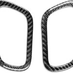 NVCNX Real Carbon Fiber Compatible with Infiniti G35 G37 G25 Q60 Q40 2007-2015 2008 2009 2010 2011 2012 2013 2014 X S Convertible Car Accessories Interior Trim Door Inner Frame Cover Black - A