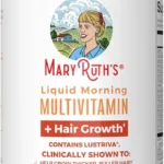 MaryRuth's Liquid Multivitamin + Hair Growth | Biotin 10000mcg | Lustriva Hair Growth Supplement | Clinically Tested in Women for Thicker Hair & Facial Wrinkle | Skin Care | Ages 18+ | 15.22 Fl Oz