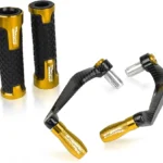 for Honda Hornet CBR 600 RR 600RR CBR600RR 2003 2004 2005 2006 Motorcycle Handlebar Grips Guard Brake Clutch Levers Protector (Color : Gold)
