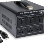 LVYUAN 5000 Watt Voltage Converter Transformer Heavy Duty Step Up/Down AC 110V/120V/220V/240V Power Converter with 3 US Outlets, 3 Universal Outlets, Resettable Circuit Breaker Protection