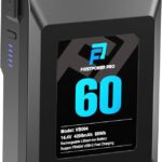 FirstPower V Mount/V-Lock Battery, 60Wh(4200mAh, 14.4V) V-Mount Battery Support PD 45W USB-C Fast Charger, with D-TAP, USB-A, USB-C Port, for Video Broadcast Camera Camcorder Monitor LED Light