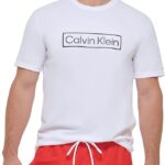 Calvin Klein Men's Standard Light Weight Quick Dry Short Sleeve 40+ UPF Protection Active Top
