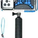 ProShot Dive 2.0 - Underwater housing for iPhone Rated to 130 feet. Underwater Camera housing Compatible with All iPhones. Waterproof case for Diving and Snorkeling. (Black/Blue)