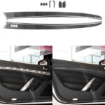 NVCNX Real Carbon Fiber Compatible with Infiniti G35 G37 G25 Q60 Q40 2007-2015 2008 2009 2010 2011 2012 2013 2014 X S Coupe Convertible Car Accessories Interior Trim Door Inner Panel Cover Black