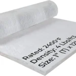 سيموند ستور بطانية عازلة من الياف السيراميك، كثافة 4# 2300 فهرنهايت، 1 انش × 12 انش × 24 انش، عزل مقاوم للحريق للمدفأة والفرن والفرن والموقد الخشبي وفرن البيتزا