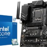 INLAND Micro Center CPU Motherboard Intel Core i7-14700K 20 Cores up to 5.6 GHz Unlocked LGA 1700 Desktop Processor with Integrated Graphics Plus MSI PRO Z790-P WiFi DDR5 ProSeries Motherboard