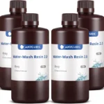 ANYCUBIC Water Washable 3D Printer Resin 2.0 Bundle, 405nm High Precision UV-Curing 3D Resin, Low Shrinkage Photopolymer Resin for LCD Resin 3D Printer (4Packs*1kg Grey, 4kg in Total)