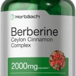 Horbaach Berberine with Ceylon Cinnamon | 2000mg | 120 Veggie Capsules | Vegetarian, Non-GMO & Gluten Free Supplement | Berberine Complex