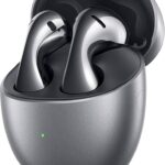 هواوي سماعة اذن لاسلكية فري بادز 5، سماعات اذن بلوتوث تي دبليو اس، تصميم فريد، صوت عالي الدقة، الغاء ضوضاء المكالمات بالذكاء الاصطناعي، شحن فائق، عمر بطارية طويل، اتصال مزدوج الجهاز، مقاومة للماء، فضي