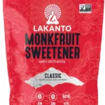 Lakanto Monk Fruit Sweetener With Erythritol, White Sugar Substitute From Monk Fruit Extract, Classic White Sugar Replacement for Baking, Coffee & Tea, Gluten Free, Low Carb, Non GMO, Keto, 1.76 LB Bag