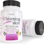Glutathione Whitening Pills - Dark Spots & Acne Scar Remover - 90000mg - Vegan Skin Bleaching Pills with Anti-Aging & Antioxidant Effect - 120 Capsules