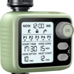 Sprinkler Timers, 5 Separate Programs Water Hose Timers, Garden Soaker Hose Timer with Rain Delay/Manual/Auto Watering System, Drip Irrigation Timer for Garden, Lawn, Yard