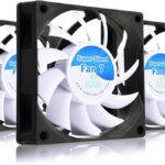 مروحة صامتة للغاية 7 - مروحة هادئة وفعالة 70 ملم مع 4 وسادات مضادة للاهتزاز - مروحة صامتة، طابعة ثلاثية الابعاد، مروحة الكمبيوتر، مروحة هادئة - عبوة اقتصادية من 3 قطع