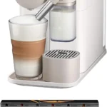 ماكينة تحضير القهوة لاتيسيما ون من نسبريسو ديلونجي، ماكينة تحضير القهوة بكبسولة واحدة، ماكينة تحضير القهوة الاوتوماتيكية بالحليب والكابتشينو واللاتيه، EN500.W، ابيض