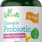 Carlyle Probiotics for Kids Chewable | 200 Count | 6 Billion CFUs | Raspberry Flavor | Non-GMO & Gluten Free Supplement | by Lil' Sprouts