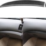 NVCNX Real Carbon Fiber Compatible with Infiniti G35 G37 G25 Q60 Q40 2007-2015 2008 2009 2010 2011 2012 2013 2014 X S Sedan Coupe Convertible Car Interior Accessories Trim Co-Pilot Dash Cover Black