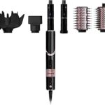 Shark FlexStyle Hair Dryer & Powerful Styling System with 6-Piece Hair Styling Tools, Paddle Brush, Curl-Defining Hair Diffuser, Auto-Wrap Curlers, Styling Concentrator, Oval Brush &, Black, HD440BK