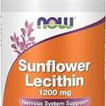 NOW Supplements, Sunflower Lecithin 1200 mg with Phosphatidyl Choline, 200 Softgels