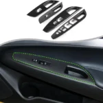 Window Lift Door Lock Switch Control Panel Cover Trim Interior Accessories for Infiniti G37 2009-2013 | Infiniti G25 2011 2012 Window Lift Switch Panel (Black Carbon Fiber)