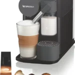 نيسبريسو ماكينة تحضير القهوة الاوتوماتيكية لاتيسيما ون ايفو من ديلونجي، ماكينة تحضير القهوة بكبسولة واحدة، ماكينة صنع رغوة الحليب والكابتشينو واللاتيه، EN510.B، 1450 واط، اسود شادو