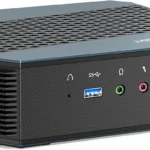 MINISFORUM Mini PC EliteMini HX90 AMD Ryzen 9 5900HX Mini Computers, 32 GB RAM 512 GB PCIe SSD, Support 2X 2.5 inch HDD, 2X HDMI / 2X DisplayPort, 1x 2.5G RJ45, 6 X USB Port, 2X Mic (Renewed)