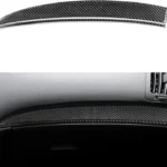 3pcs Above Glove Box Carbon Fiber Sticker Cover Kit Co-Pilot Trim Stripes for Infiniti G37 2008-2013 G35 2007-08 G25 2011 2012 Q60 2014 2015 Interior