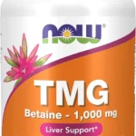 NOW Foods Supplements, TMG Betaine (Trimethylglycine) 1,000 mg, Liver Support*, 100 Tablets